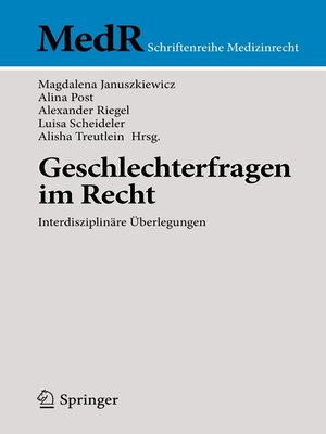 cover image of Geschlechterfragen im Recht